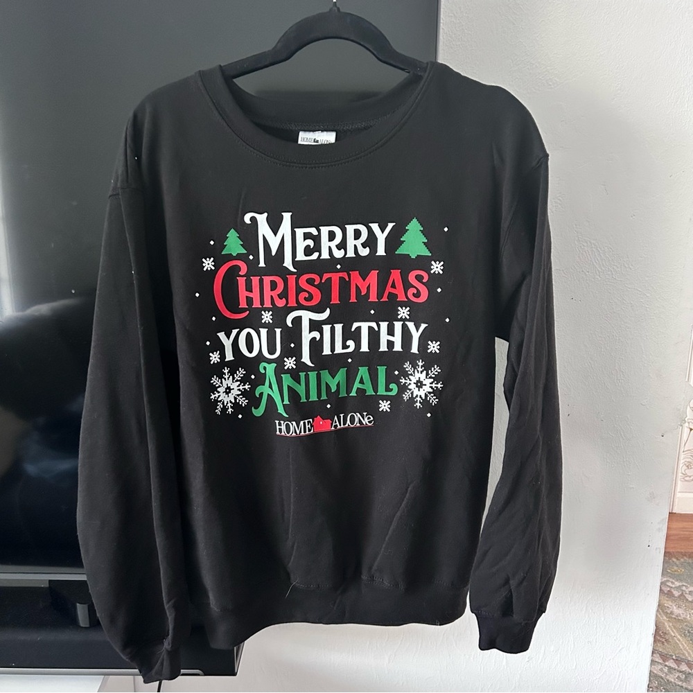 Ugly Christmas Sweater sweatshirt cozy home alone theme rare find size small